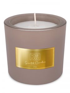 BottleX White Label Homecare Scented Candle Frozen Glass Golden Label